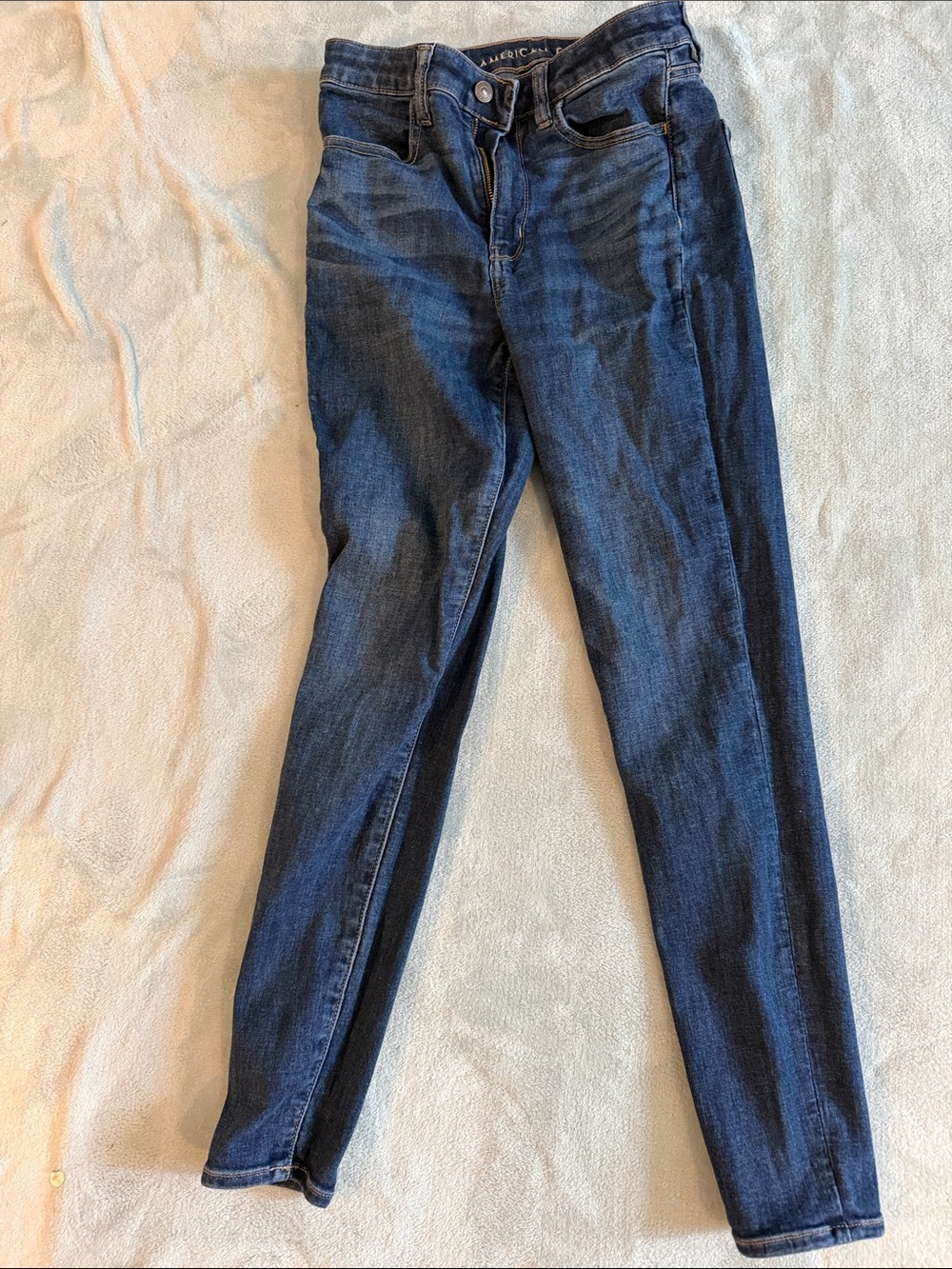 American Eagle Outfitters Women's Skinny Jeans - Dark Blue